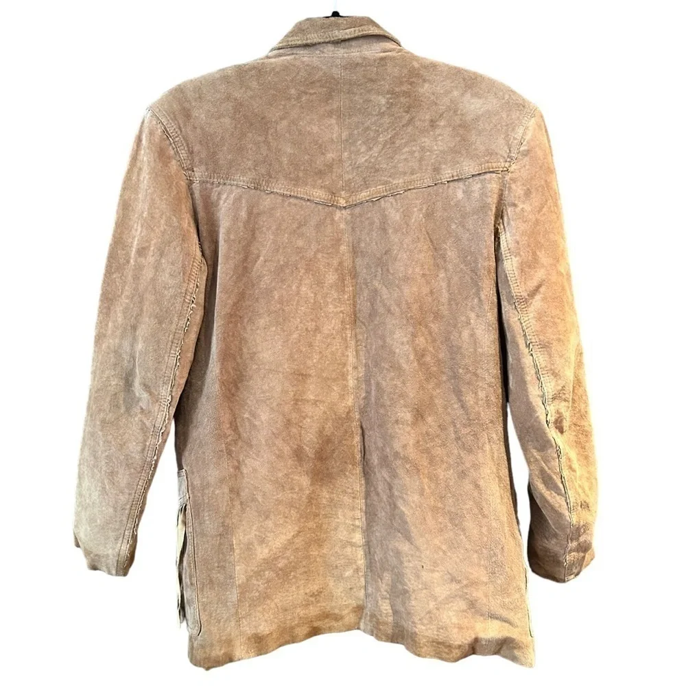 Vintage Suede Western Fringe Jacket - Picture 3 of 10